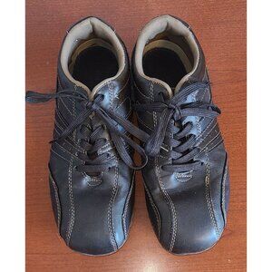 Sonoma Men’s 9.5 Wide Shoes Life Style Leather Brown Casual Sneaker Bicycle Toe